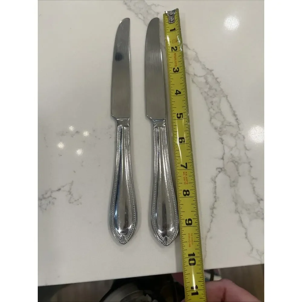 Reed & Barton CONCANNON STAINLESS Knifes Set of 2‎ Flatware French Solid Knife